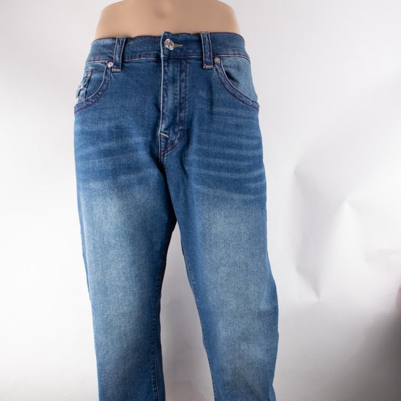 True Religion Geno Flap Slim 40 (40 X 32) Men's Denim Jeans Flap Pocket NWT $159